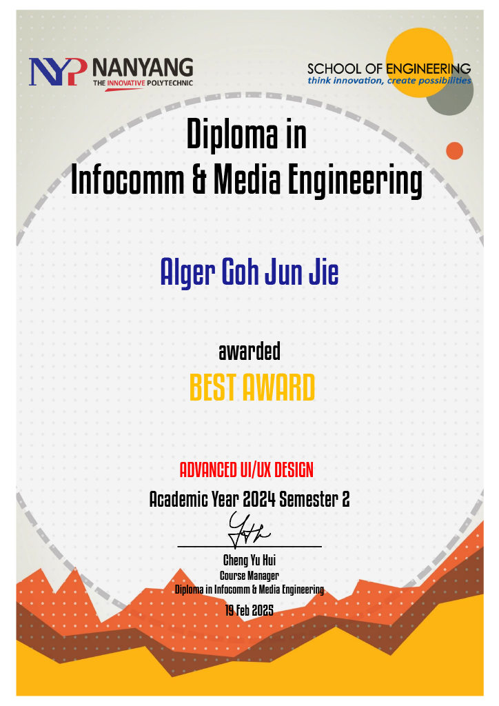 Best Award – Advanced UI/UX Design